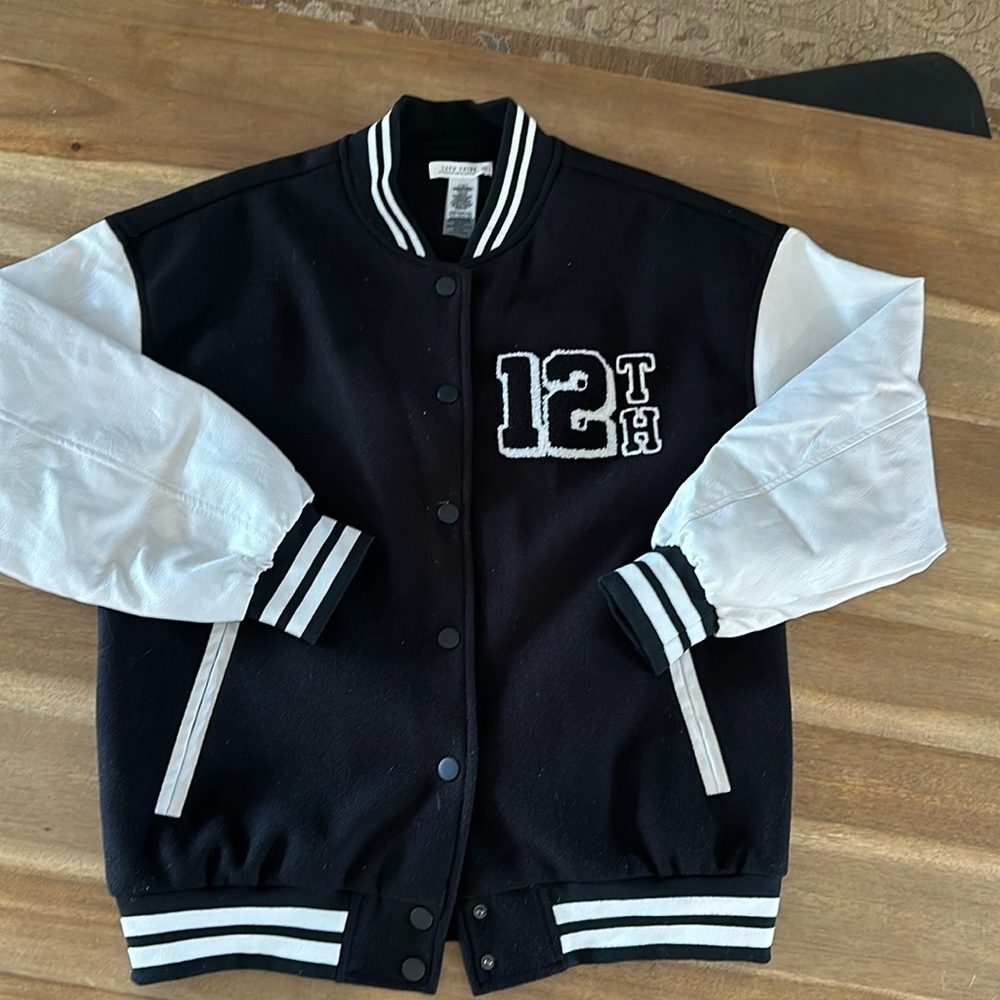 Letterman Jacket. Oversized. Size Small Never Worn - image 1
